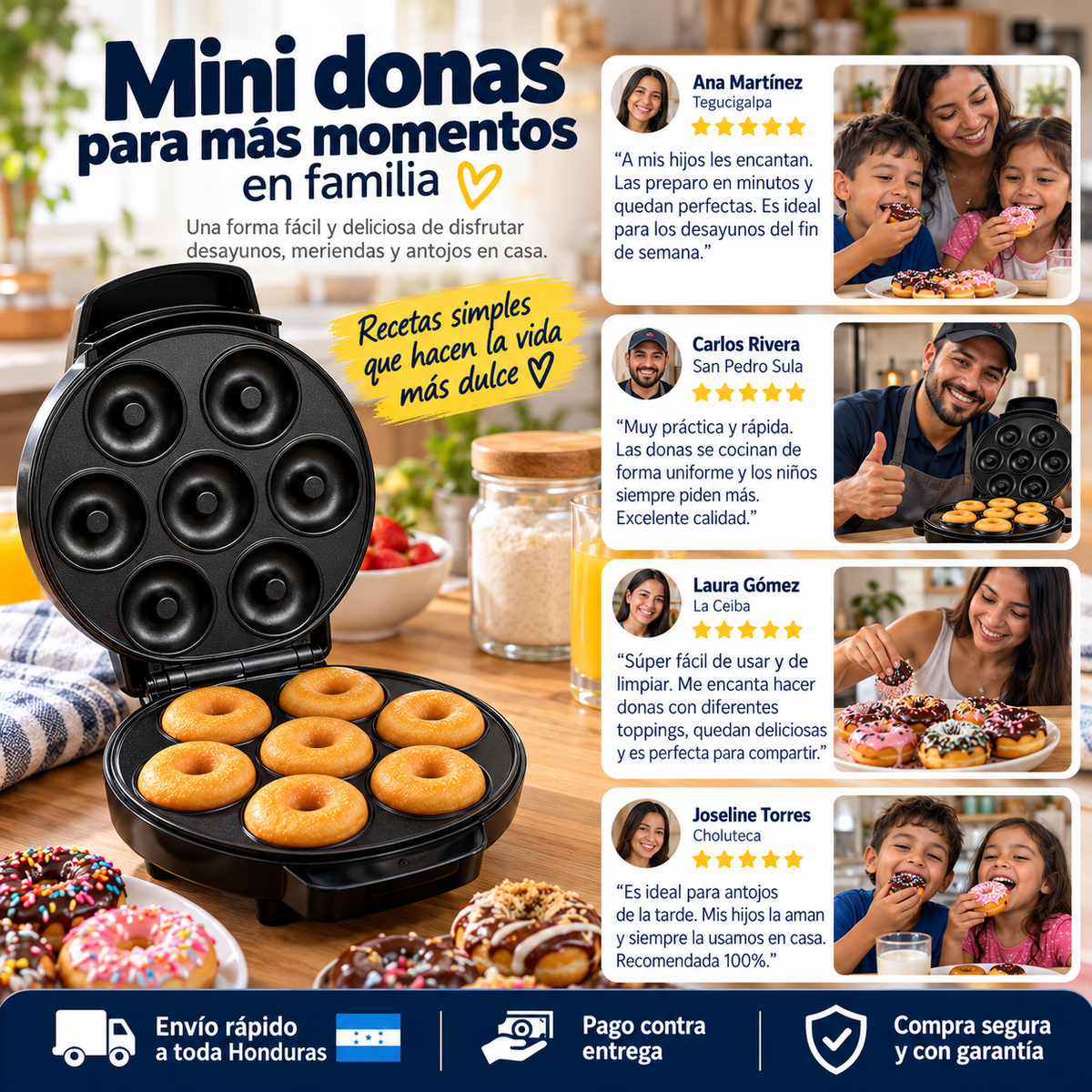 DonaExpress – Máquina para 7 Mini Donas