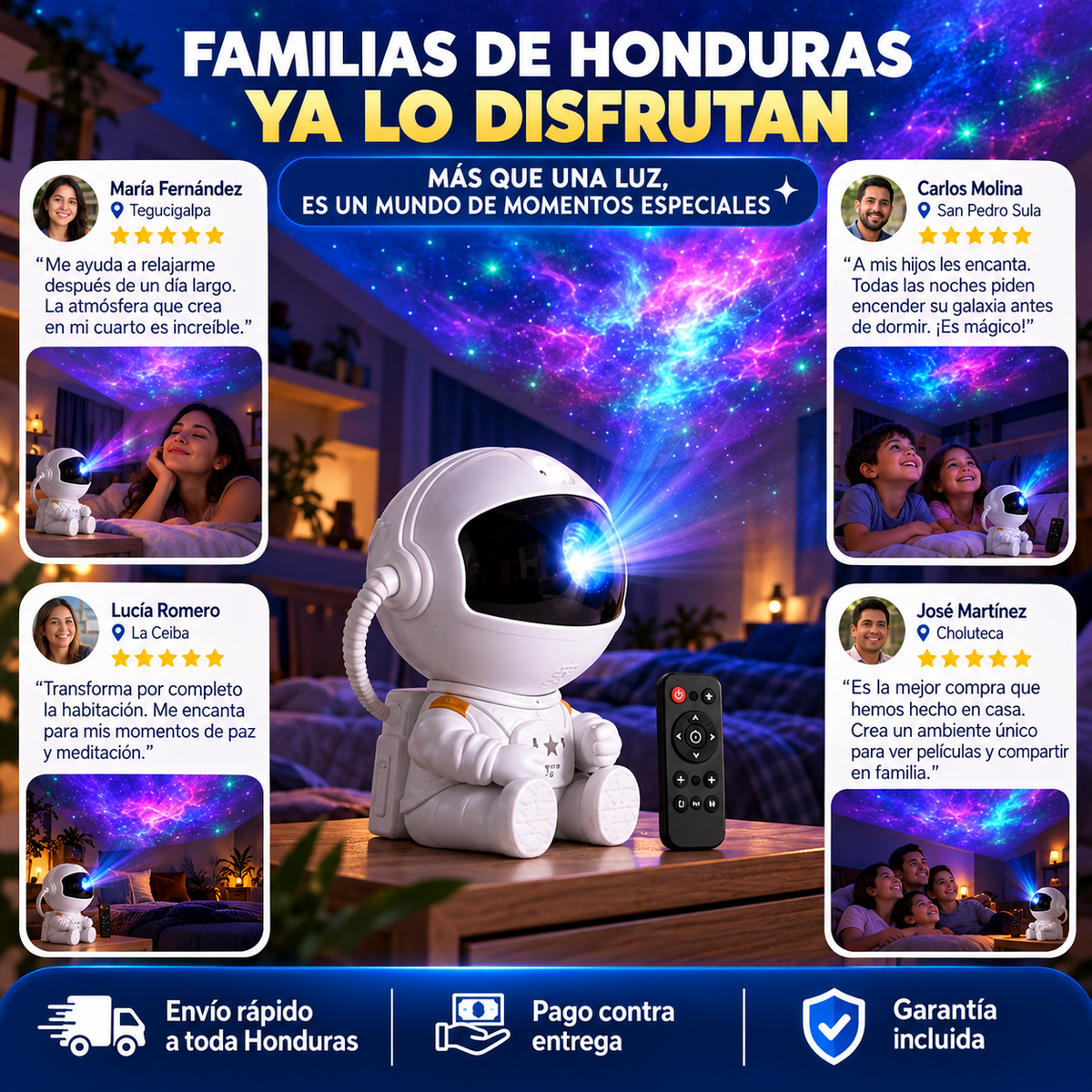 GalaxyDream Astro– Proyector de Estrellas Astronauta