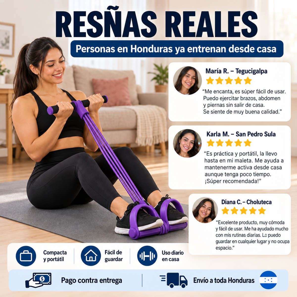 Banda de Resistencia con Pedal — Gym en Casa