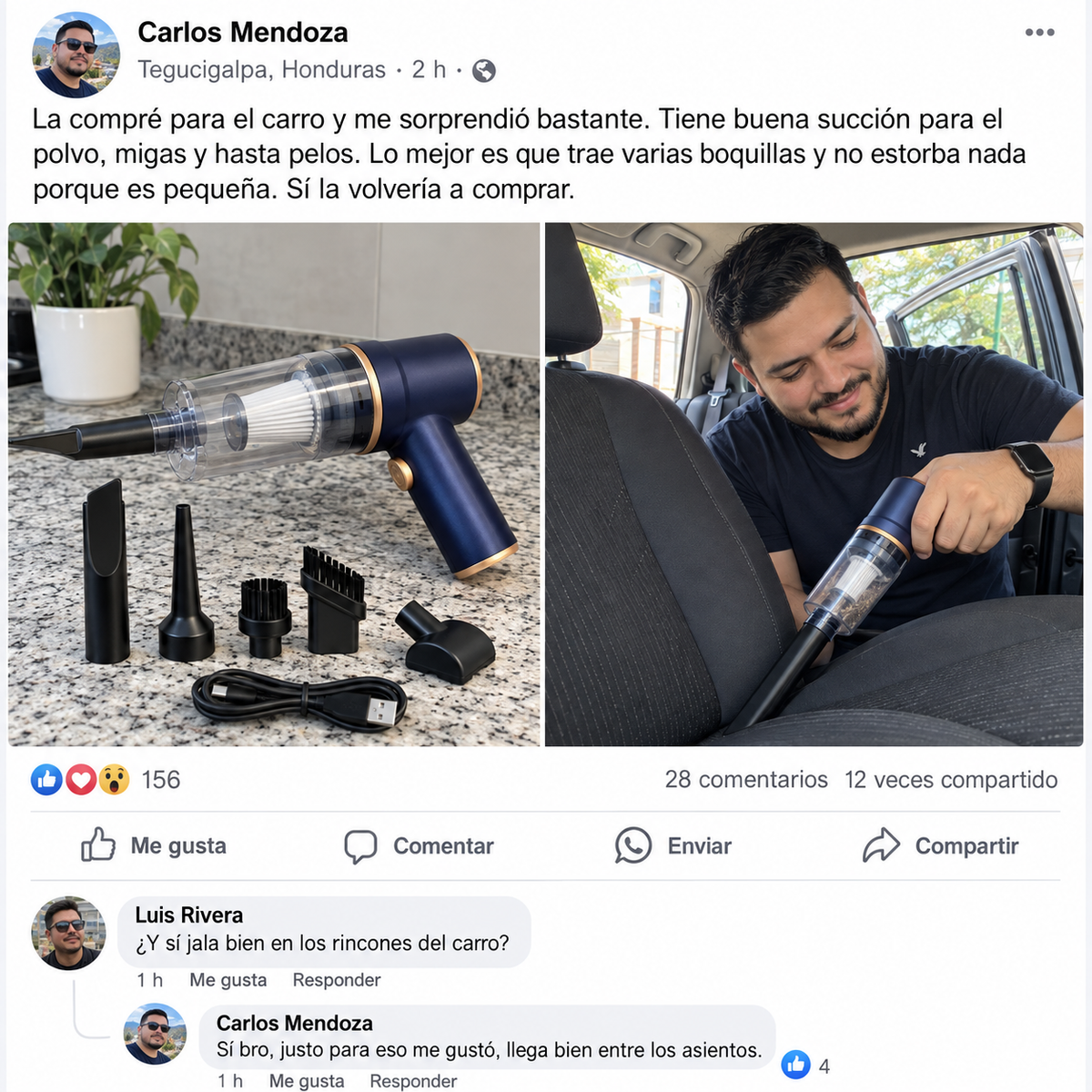 Aspiradora Portátil Inalámbrica TurboClean™