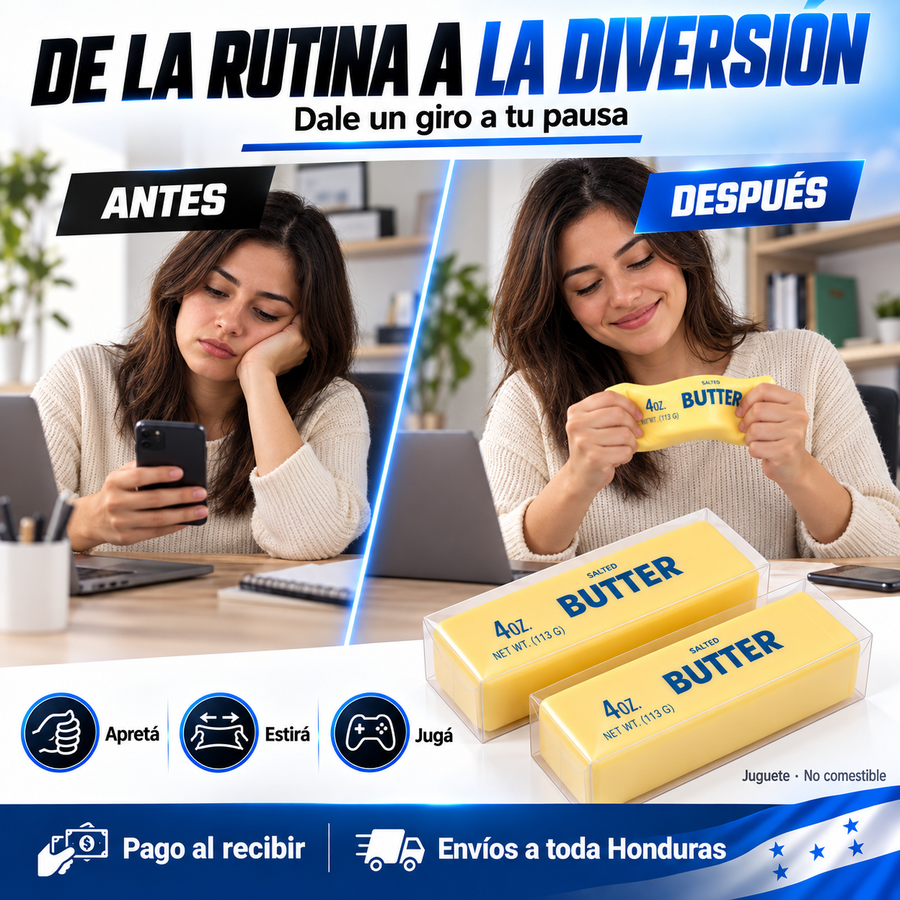 Juguete sensorial para apretar con mantequilla de levantamiento lento, juguete sensorial para aliviar el estrés, juguetes suaves y elásticos, para aliviar la ansiedad - imagen 2