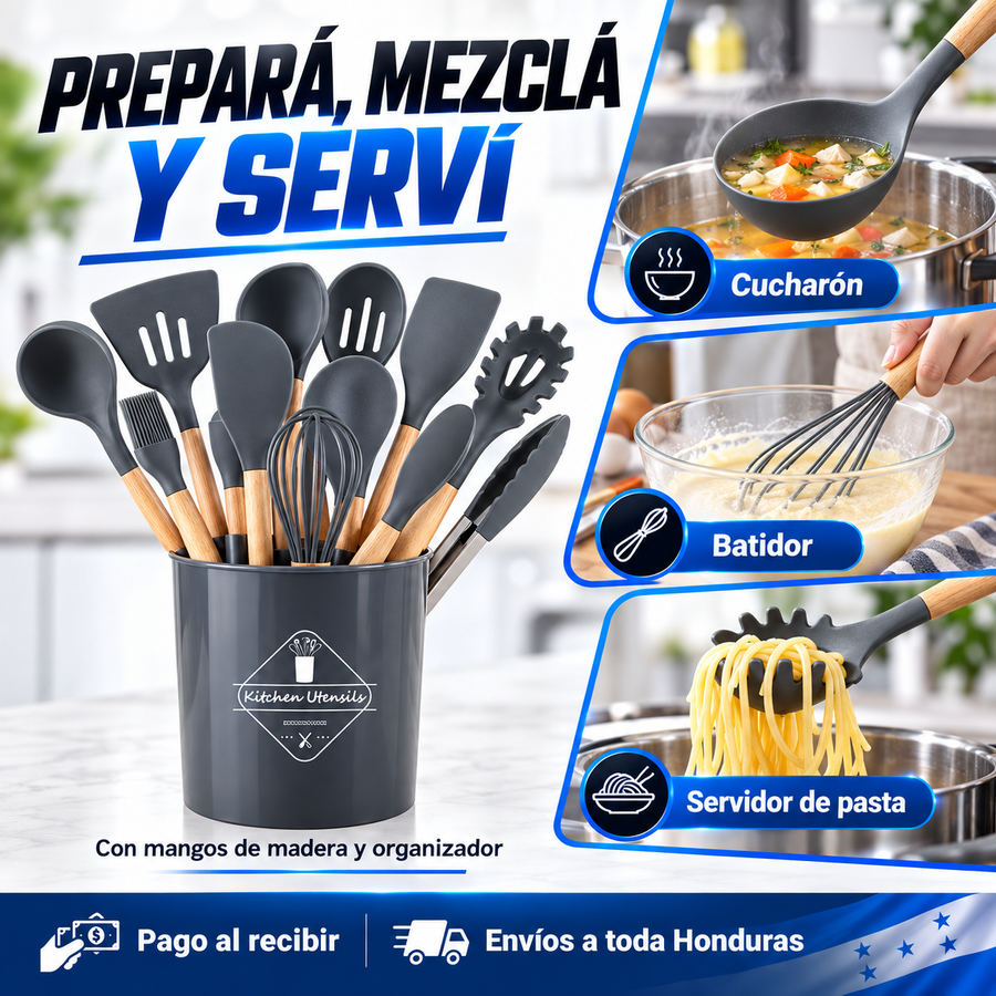 KitchenPro Set — ¡El Set de Utensilios que Tu Cocina Estaba Esperando! - imagen 3