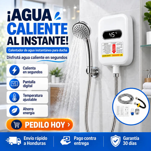 Calentador de Agua Instantáneo con Ducha —