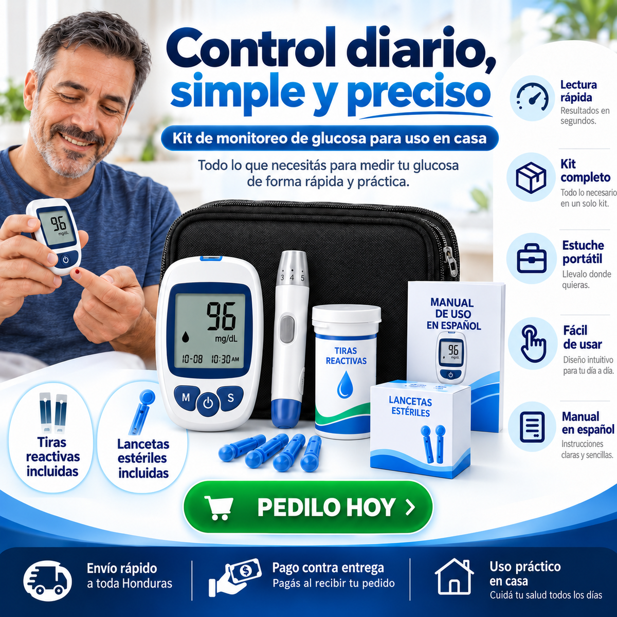 GlucoTrack Pro – Monitor Inteligente de Glucosa