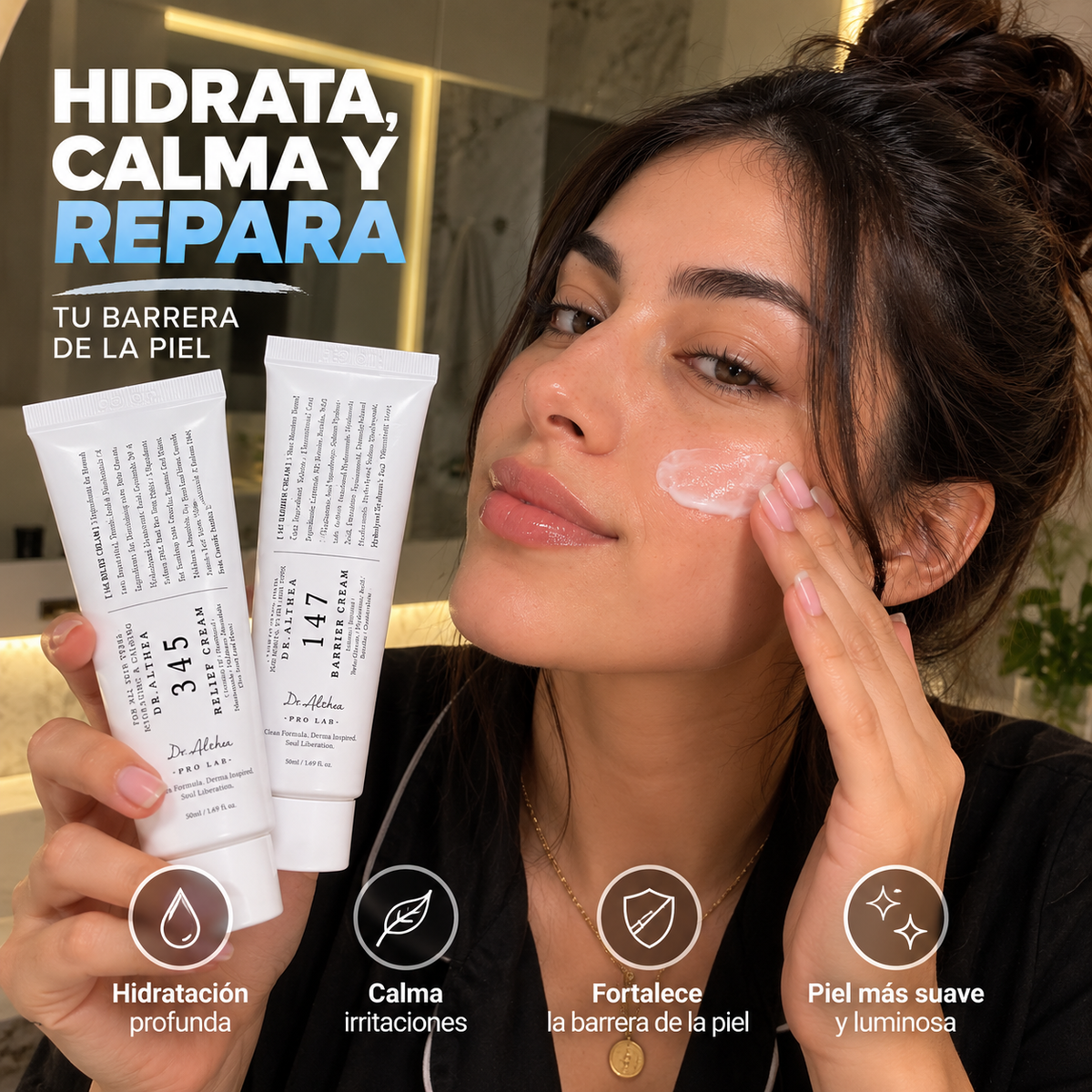 Dr. Althea 345 Relief Cream — Crema Coreana con Niacinamida que Unifica el Tono, Hidrata y Calma la Piel Sensible