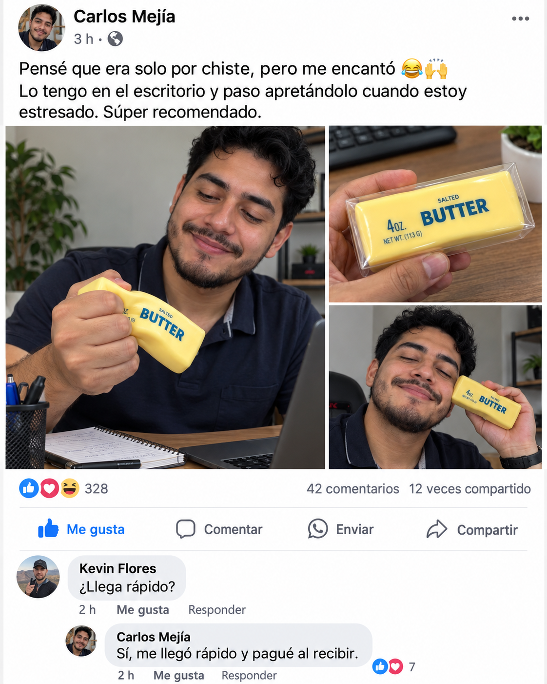 Juguete sensorial para apretar con mantequilla de levantamiento lento, juguete sensorial para aliviar el estrés, juguetes suaves y elásticos, para aliviar la ansiedad