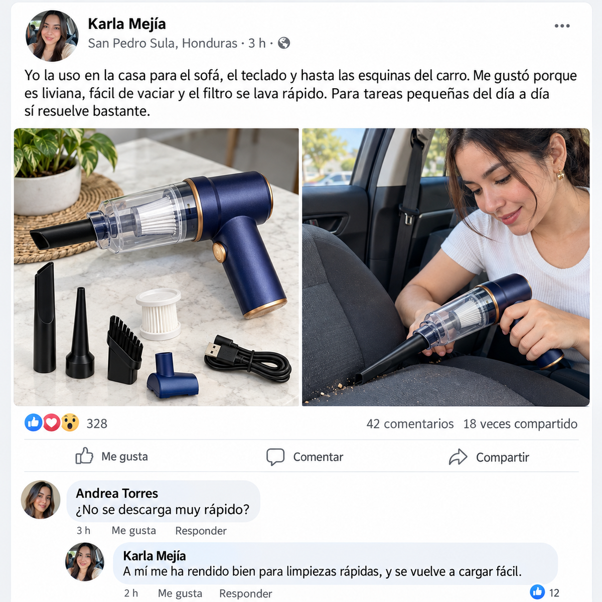 Aspiradora Portátil Inalámbrica TurboClean™