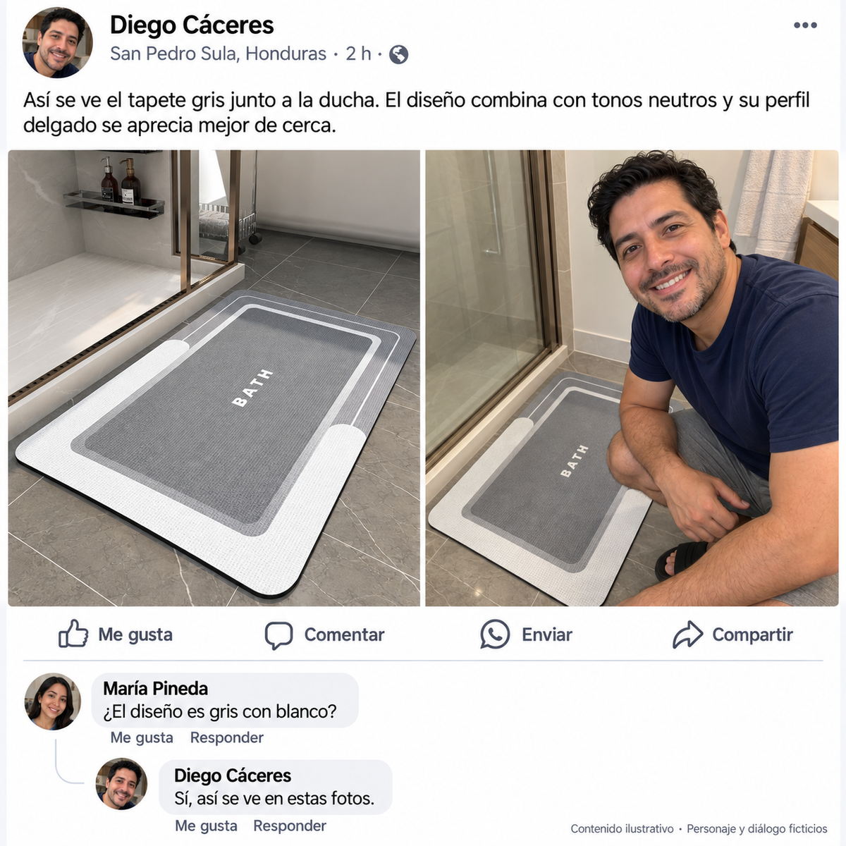 Tapete Mágico Súper Absorbente para Baño