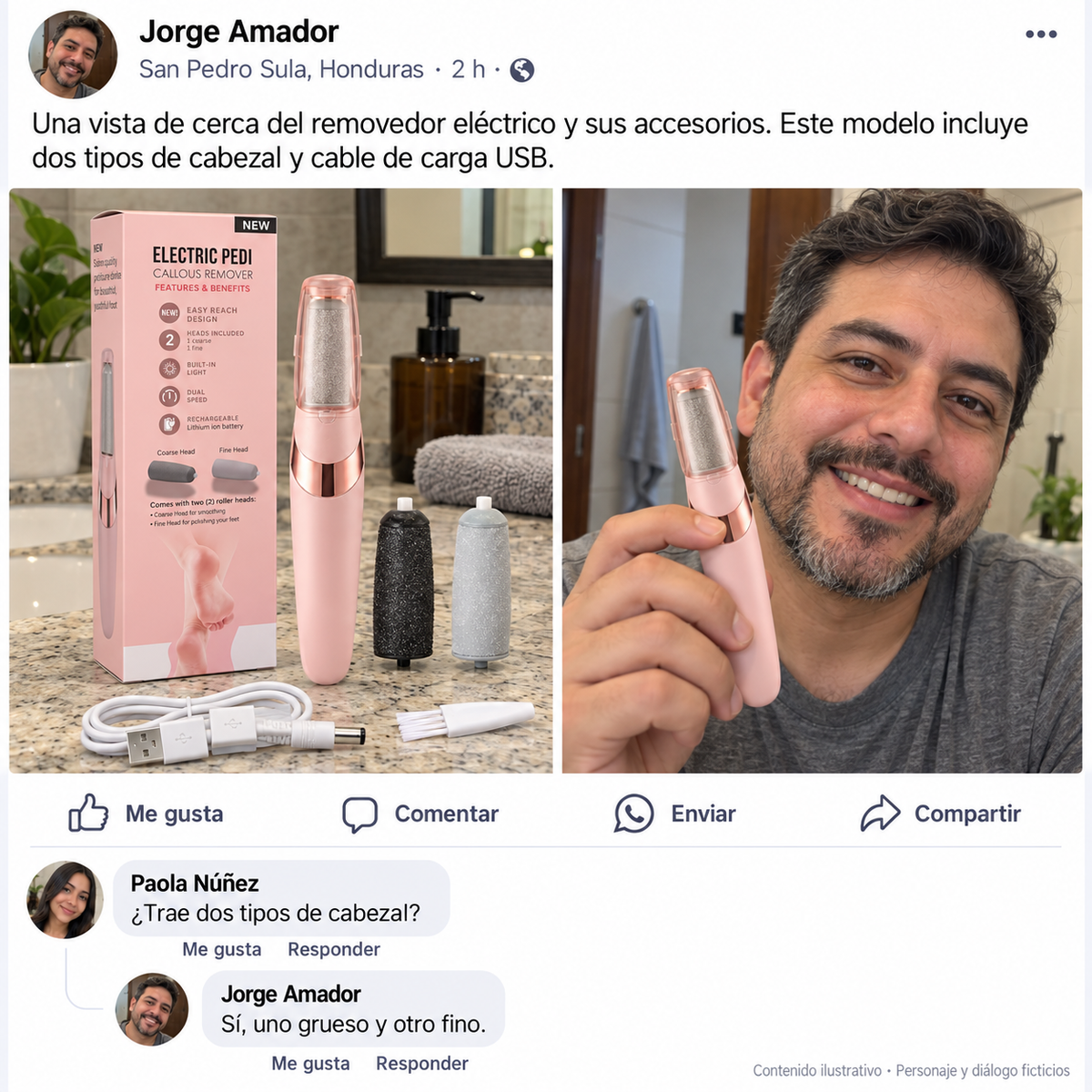 Removedor Eléctrico de Callos — ¡Pedicura Profesional en Casa sin Salón!