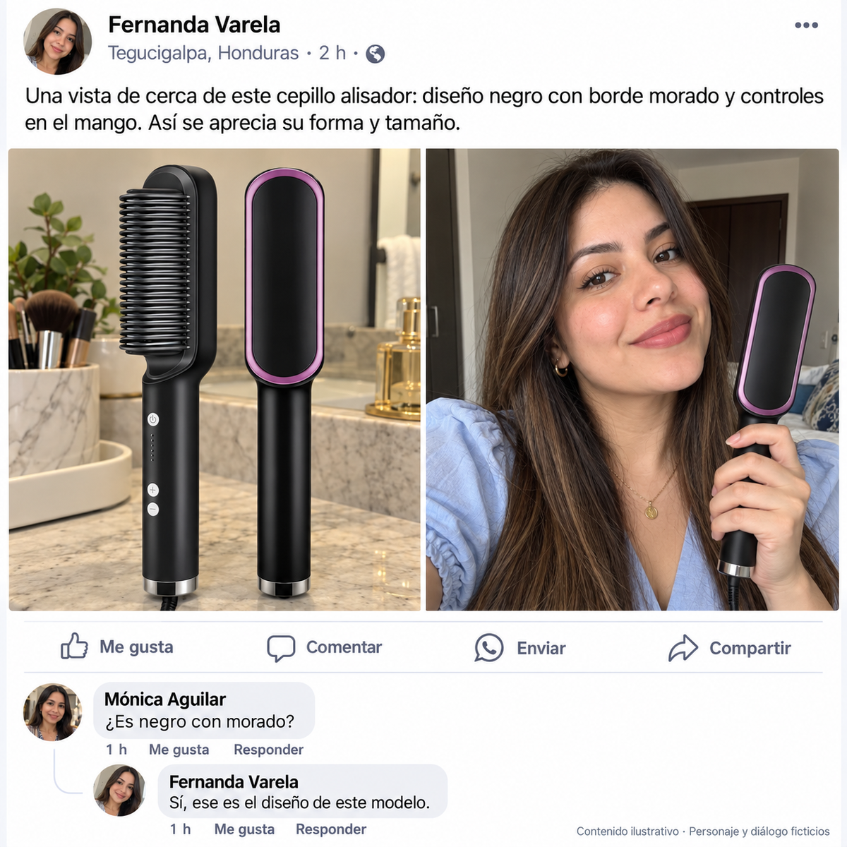Cepillo Alisador Premium Amazon Importado de Alta Temperatura con garantía 12 Meses