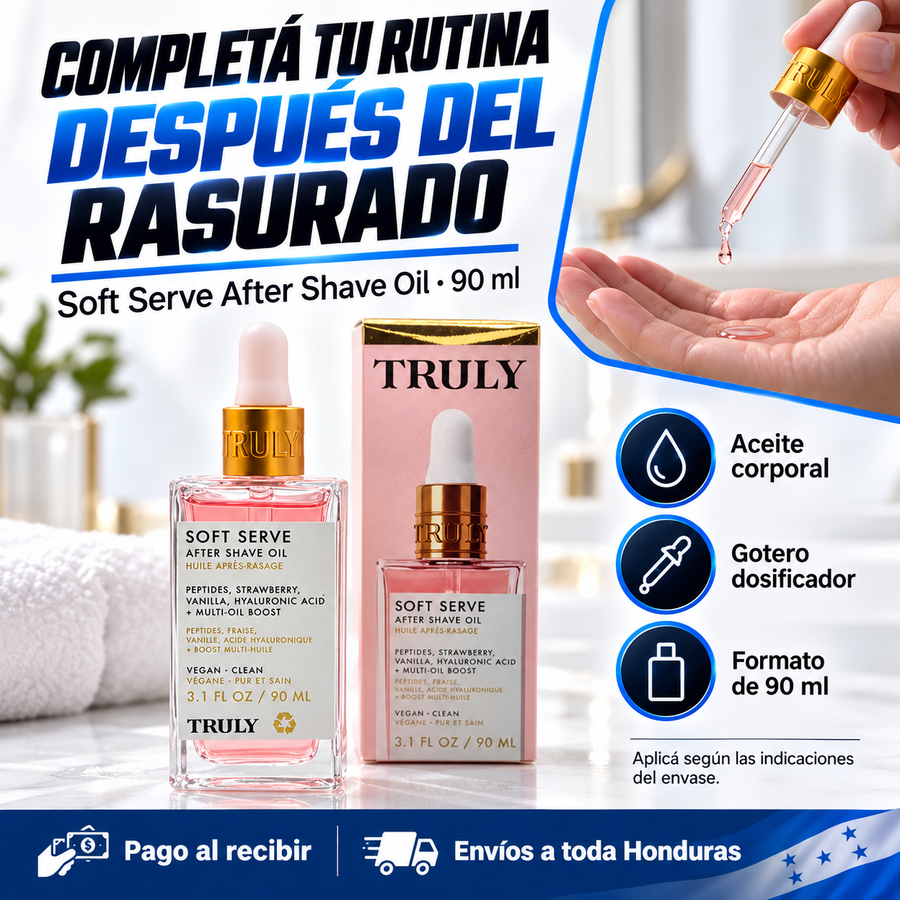 SOFT SERVE AFTER SHAVE OIL – TRULY BEAUTY - reseña de cliente 3
