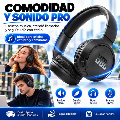 JBL Tune 720BT – Audífonos Inalámbricos con Sonido JBL Pure Bass