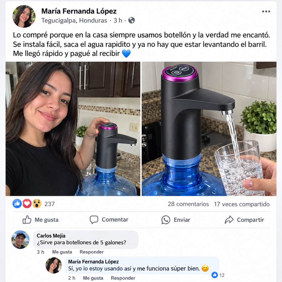 AquaFlow Pro™ – Dispensador Automático de Agua - reseña de cliente 1