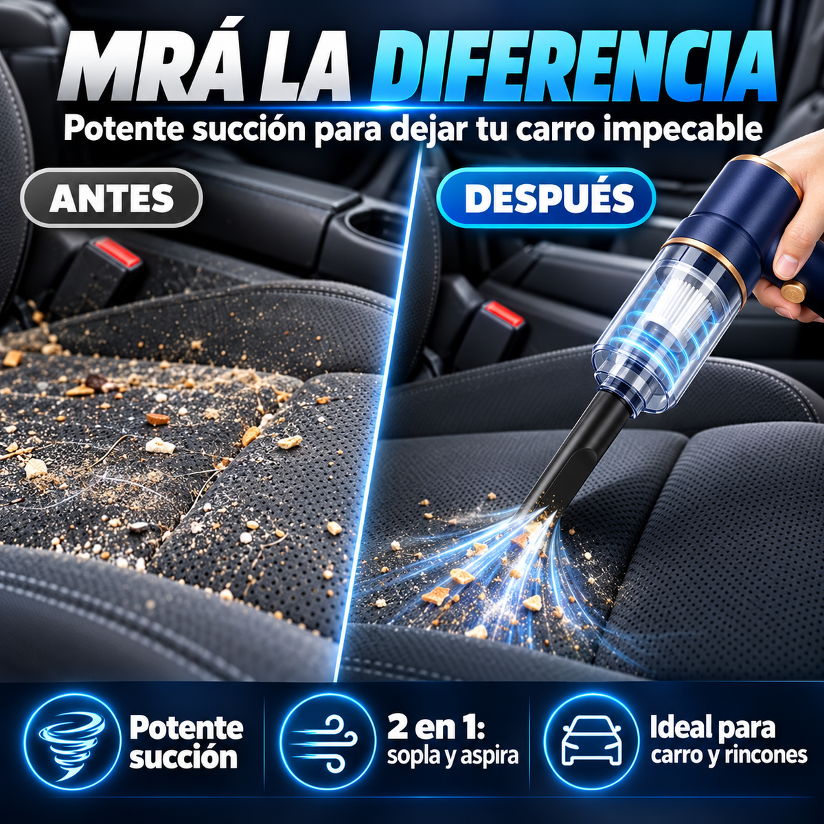 Aspiradora Portátil Inalámbrica TurboClean™