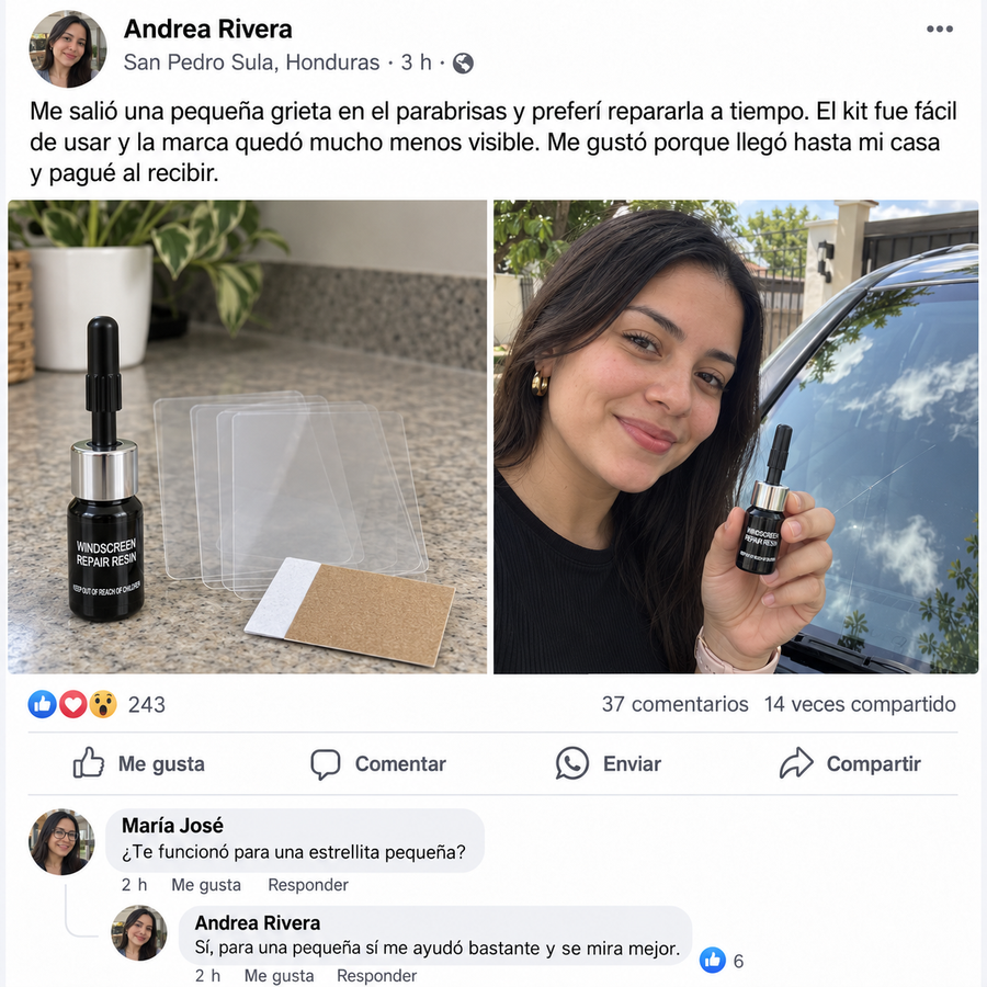GlassGuard Pro™ – Kit Reparador de vidrio Automotriz o de hogar - reseña de cliente 2