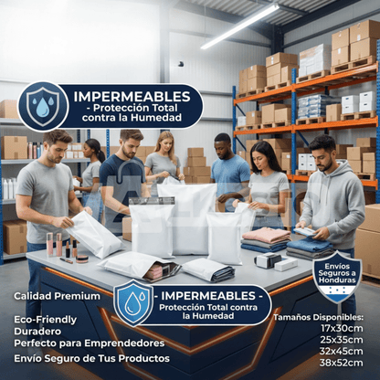 Bolsas de Envío de Polietileno VARIOS TAMAÑOS con Adhesivo – Pack para Emprendedores - Inversiones Alkosto