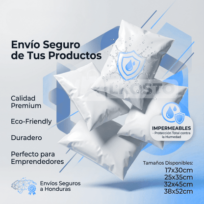 Bolsas de Envío de Polietileno VARIOS TAMAÑOS con Adhesivo – Pack para Emprendedores - Inversiones Alkosto