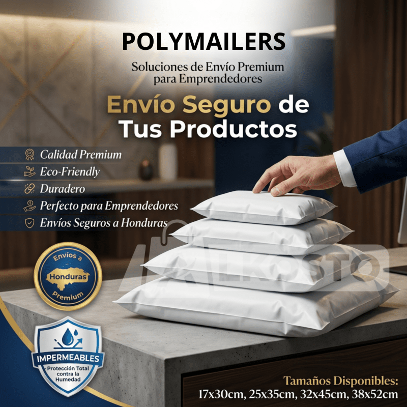 Bolsas de Envío de Polietileno VARIOS TAMAÑOS con Adhesivo – Pack para Emprendedores - Inversiones Alkosto