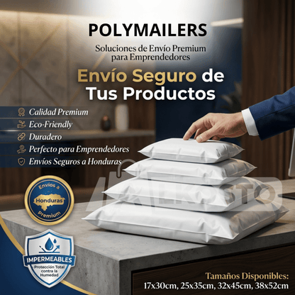 Bolsas de Envío de Polietileno VARIOS TAMAÑOS con Adhesivo – Pack para Emprendedores - Inversiones Alkosto