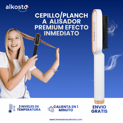 Cepillo Alisador Premium de Alta Temperatura con garantía - INVERSIONES ALKOSTO