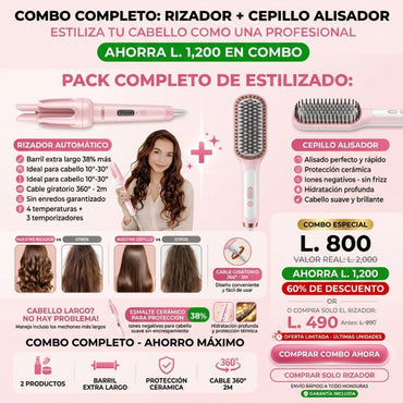 CurlMagic Pro – Rizador Automático Profesional Antienredos amazon Garantia 2 años - Inversiones Alkosto