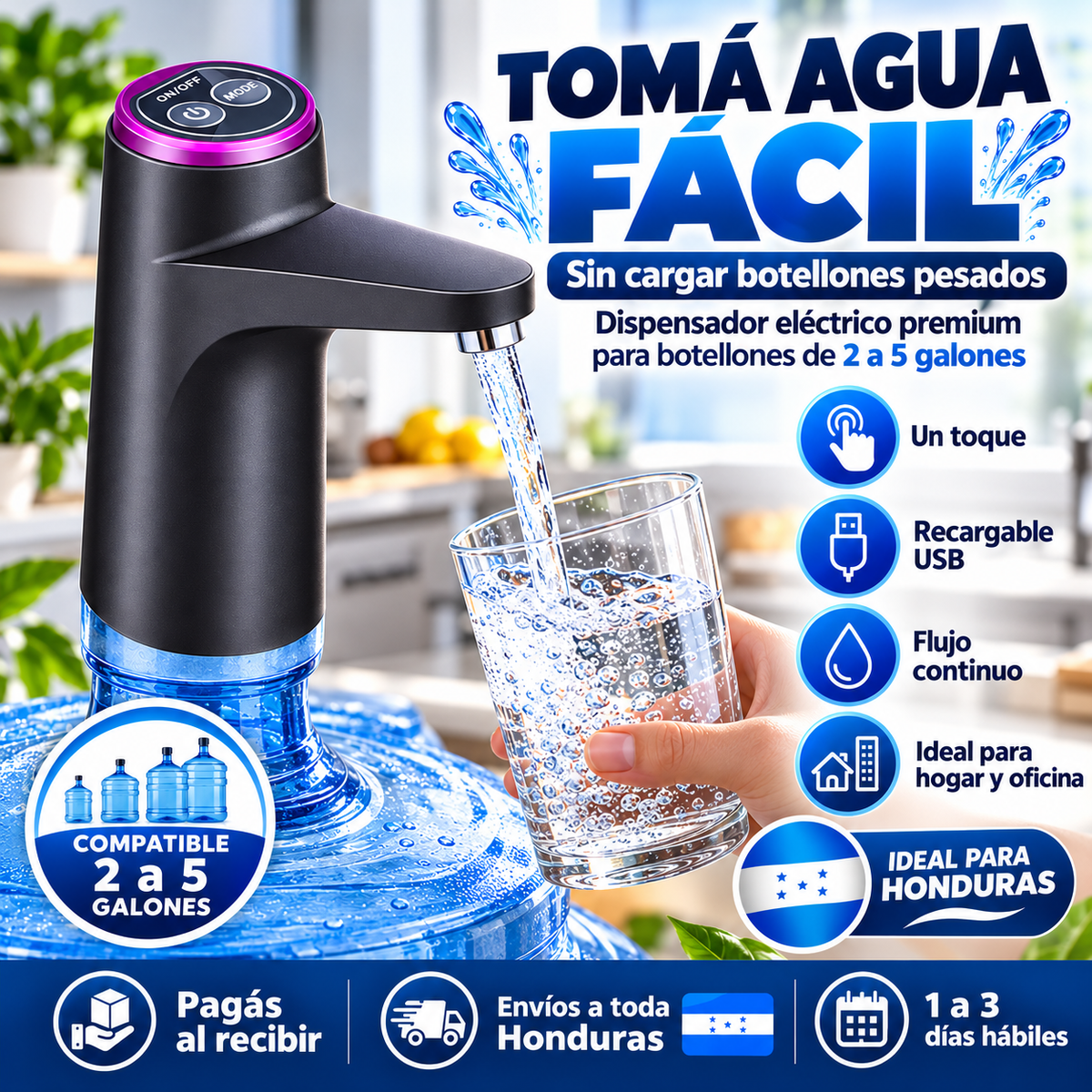AquaFlow Pro™ – Dispensador Automático de Agua