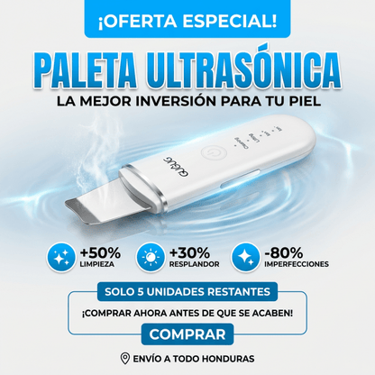 Espátula Ultrasónica Facial GUGUG – Limpiador Profundo + Removedor de Impurezas - Inversiones Alkosto