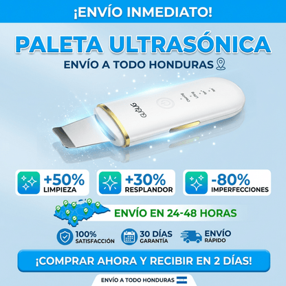 Espátula Ultrasónica Facial GUGUG – Limpiador Profundo + Removedor de Impurezas - Inversiones Alkosto