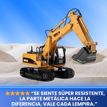 Excavadora RC Metálica con Pala, Luces y Batería Recargable Edición Premium Collecionable Con Garantia 12 meses incluida - Alkosto Honduras