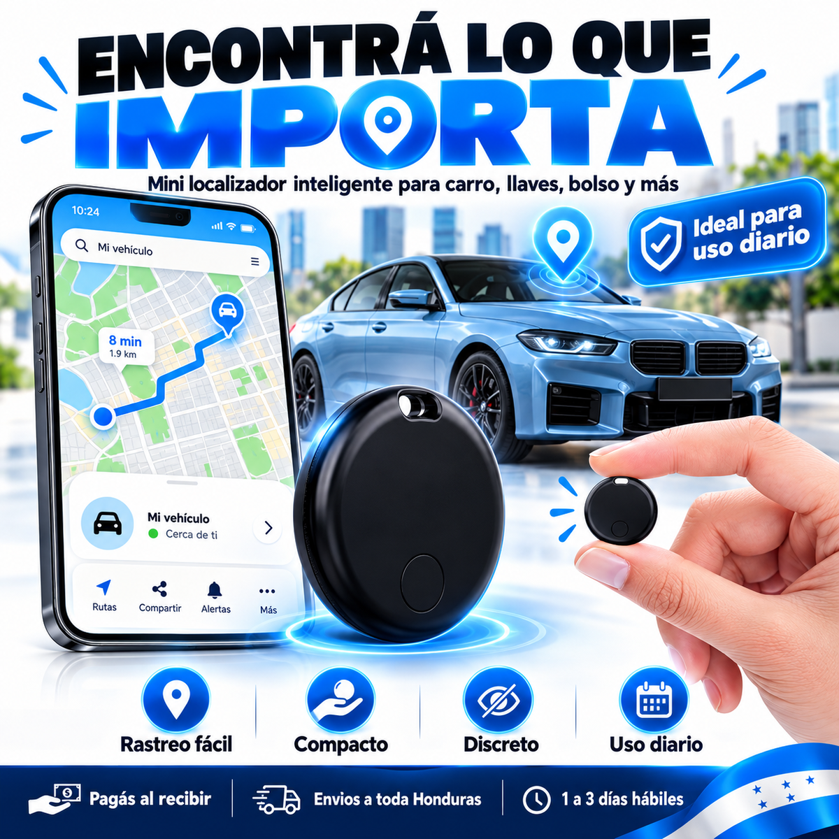 SecureTrack™ – Rastreador GPS para Vehiculos, Mascotas , personas y más Garantía 12 Meses