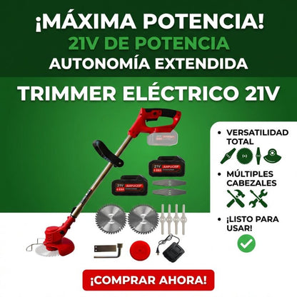 GreenCut Pro™ – Cortadora Eléctrica de Césped Inalámbrica Certificada +2 BATERIAS ALTA DURACIÓN 🛡️ Garantía Incluida · Seguridad Certificada - Inversiones Alkosto