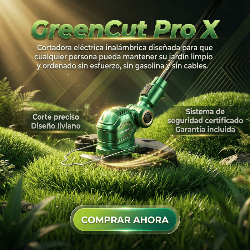 GreenCut Pro™ – Cortadora Eléctrica de Césped Inalámbrica Certificada +2 BATERIAS ALTA DURACIÓN 🛡️ Garantía Incluida · Seguridad Certificada - Inversiones Alkosto