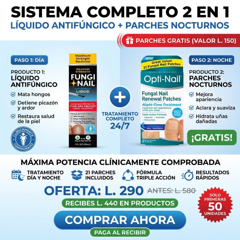 KIT RECUPERACIÓN TOTAL™ Sistema Profesional 2 en 1 para Uñas Dañadas y con Hongos Onicomicos GARANTÍA Y CERTIFICACIÓN MEDICA INCLUIDA - Inversiones Alkosto