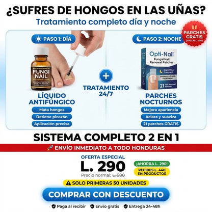 KIT RECUPERACIÓN TOTAL™ Sistema Profesional 2 en 1 para Uñas Dañadas y con Hongos Onicomicos GARANTÍA Y CERTIFICACIÓN MEDICA INCLUIDA - Inversiones Alkosto