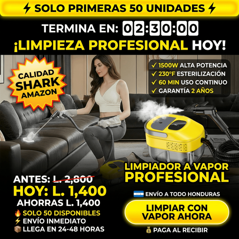 Limpiador a Vapor Presurizado 9 en 1 – Limpieza Profunda Sin Químicos | VaporMax Pro garantía y certificacioión Amazon - Inversiones Alkosto
