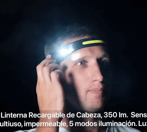 NightVision Pro – Linterna Frontal Inteligente