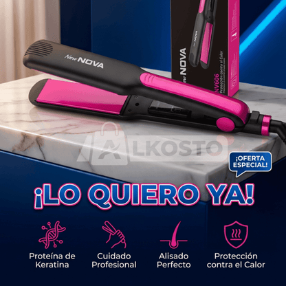 New NOVA NV606 – Alaciado Profesional con Cuidado de Keratina Certificada más Garantía - Inversiones Alkosto