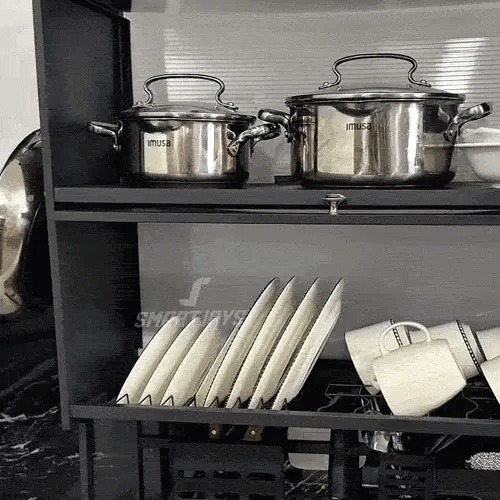 Organizador de Cocina Sobre el Fregadero con Vitrina — Libera el 100% del Mesón