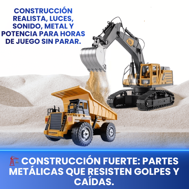 PowerDump™ – Camión Volcador RC Metálico Edición Premium Coleccionable CON 12 MESES DE GARANTIA - Alkosto Honduras