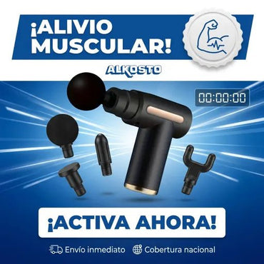 PowerRelax 6 - in - 1 – Pistola de Masaje Muscular Portátil - Inversiones Alkosto