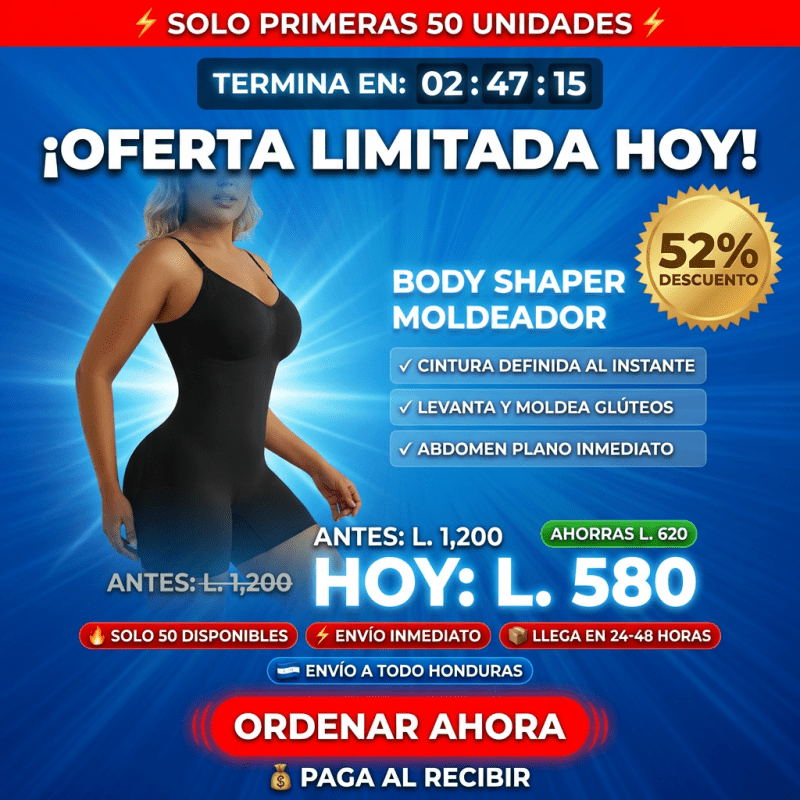 SHAPERX™ Body Moldeador de Compresión (Faja Bodysuit Control Total) COLOMBIANO - Inversiones Alkosto