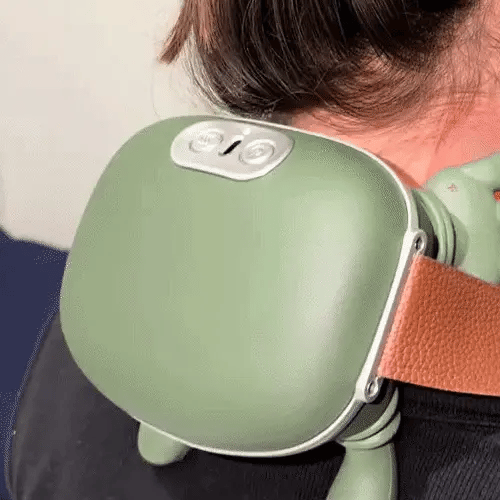 Masajeador de Cuello con Luz Roja — ¡Adiós al Dolor de Cuello con Manos Libres!