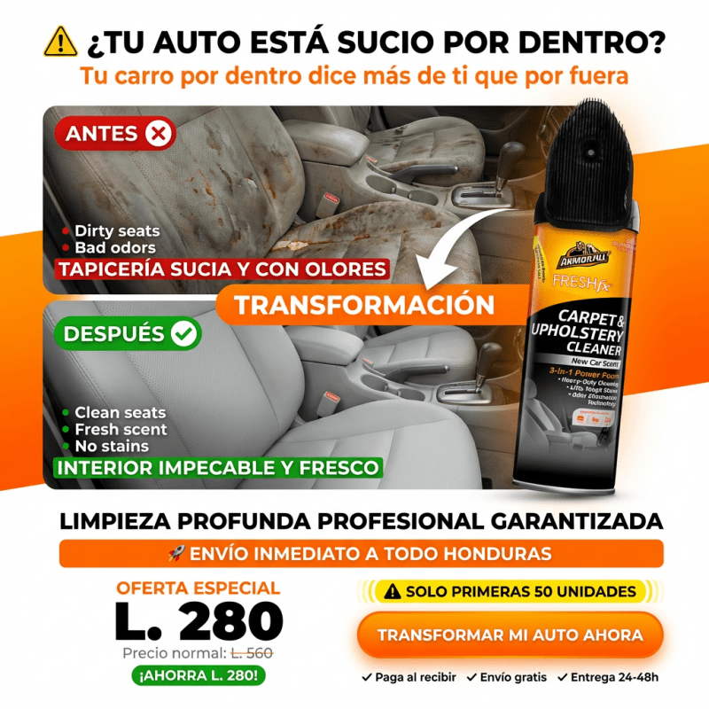 TapiceríaPro™ Espuma Limpieza Profunda Amazon Armorall Certificado con Garantia - Inversiones Alkosto