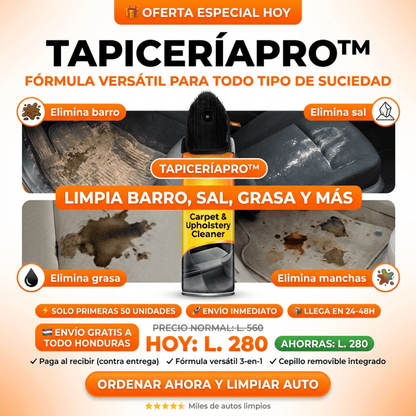 TapiceríaPro™ Espuma Limpieza Profunda Amazon Armorall Certificado con Garantia - Inversiones Alkosto