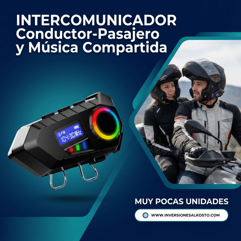 Y30 Wireless Helmet Headset – Intercomunicador Bluetooth para Casco IP65 - Inversiones Alkosto